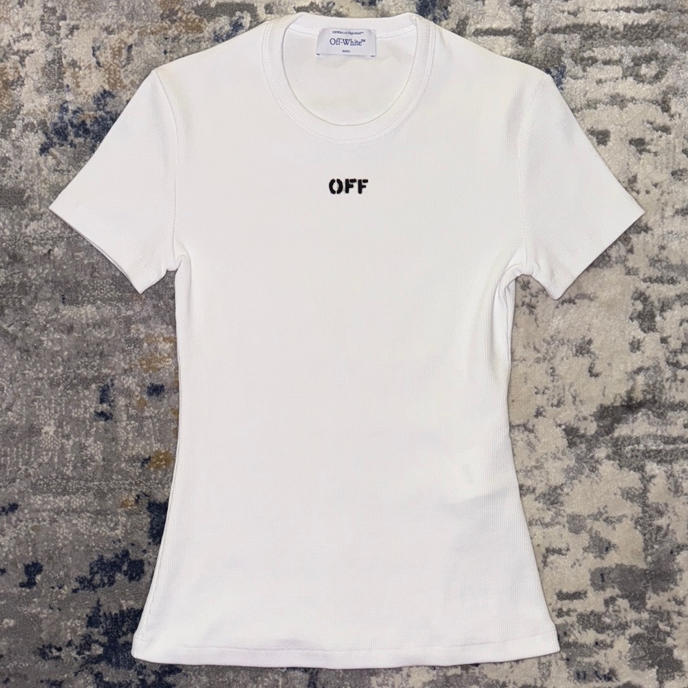 Off-White Off Stamp Rib Basic Tee